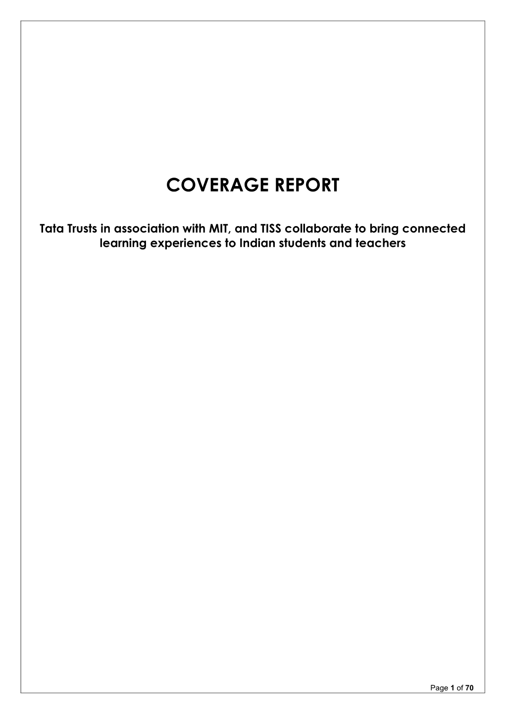 Coverage Report