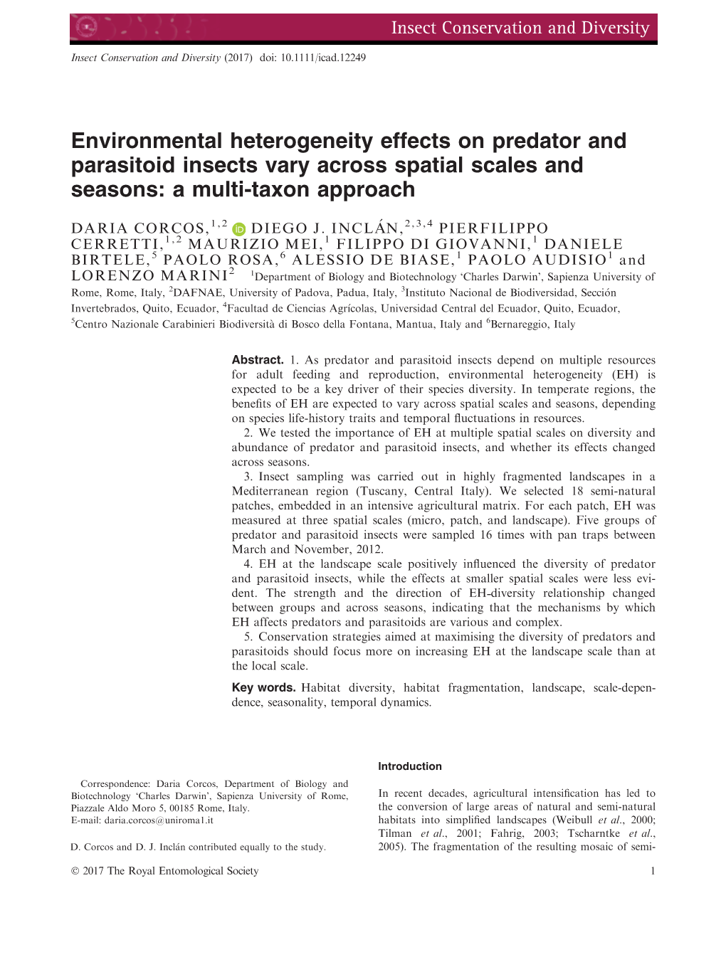 Environmental Heterogeneity Effects on Predator and Parasitoid Insects Vary Across Spatial Scales and Seasons: a Multi-Taxon Approach