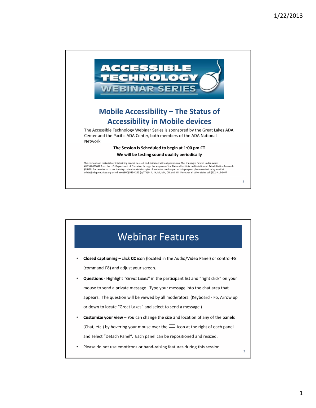 The Status of Accessibility in Mobile Devices