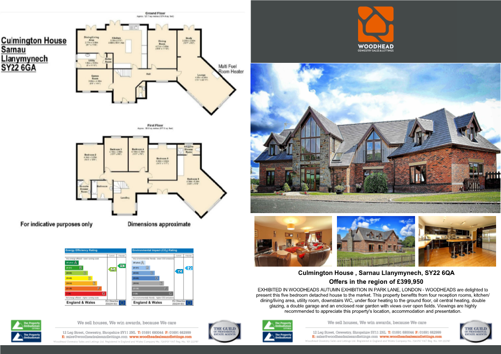 Culmington House , Sarnau Llanymynech, SY22