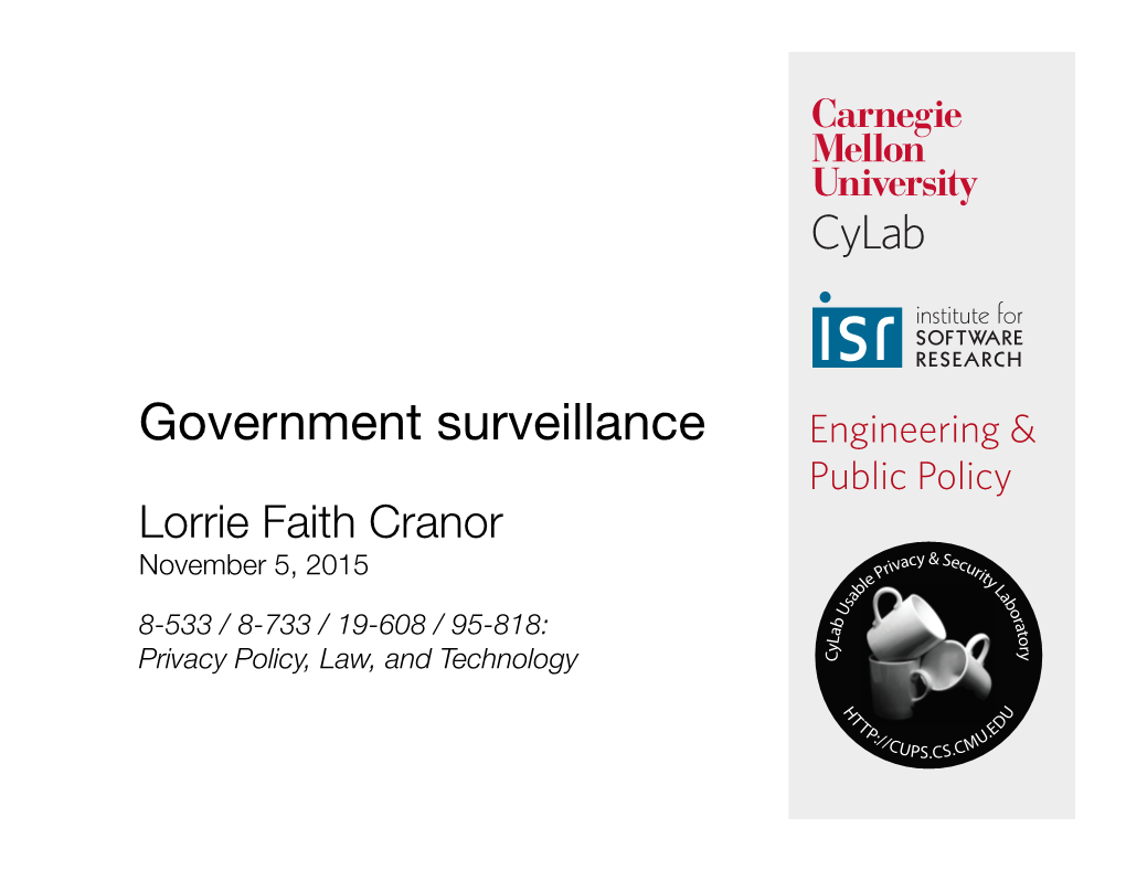 Government Surveillance