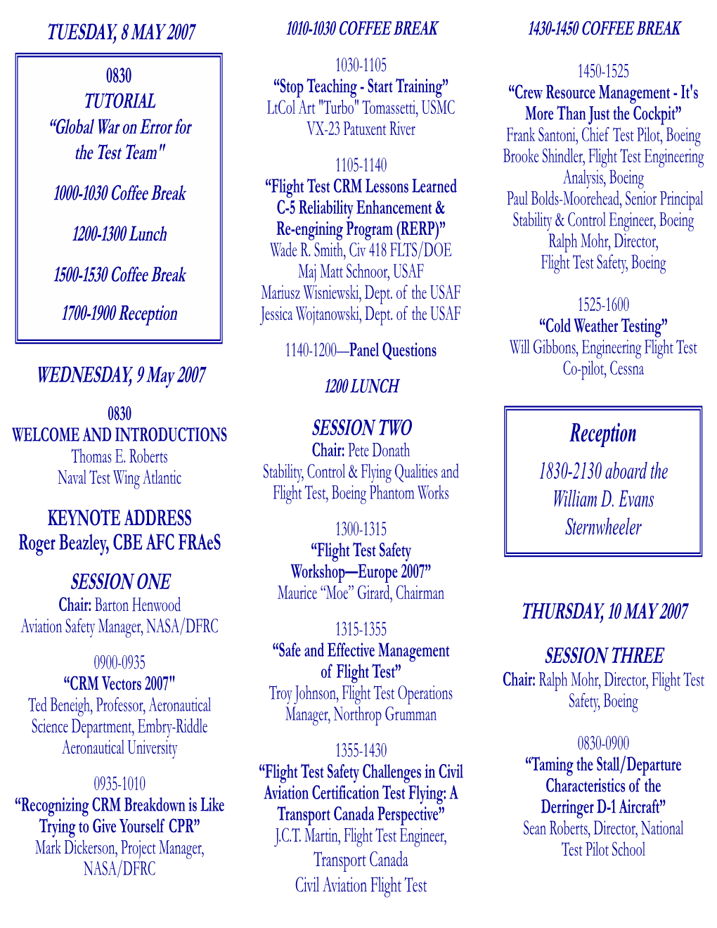 2007 Ftsw Program