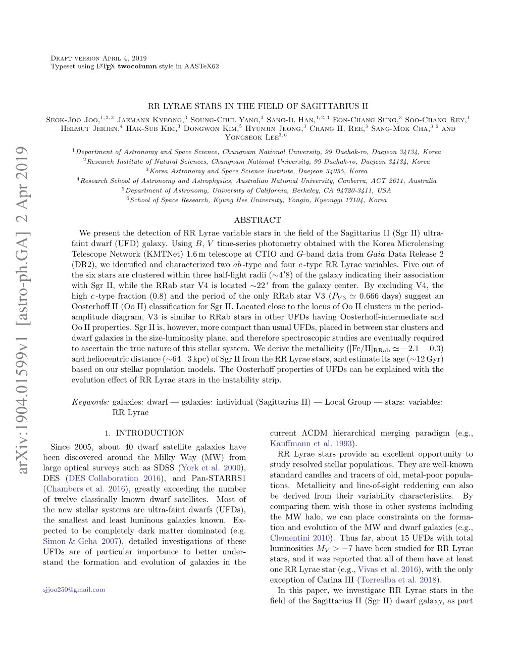 Arxiv:1904.01599V1