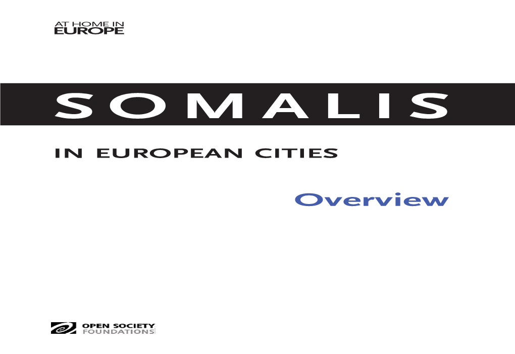 Somalis in European Cities –