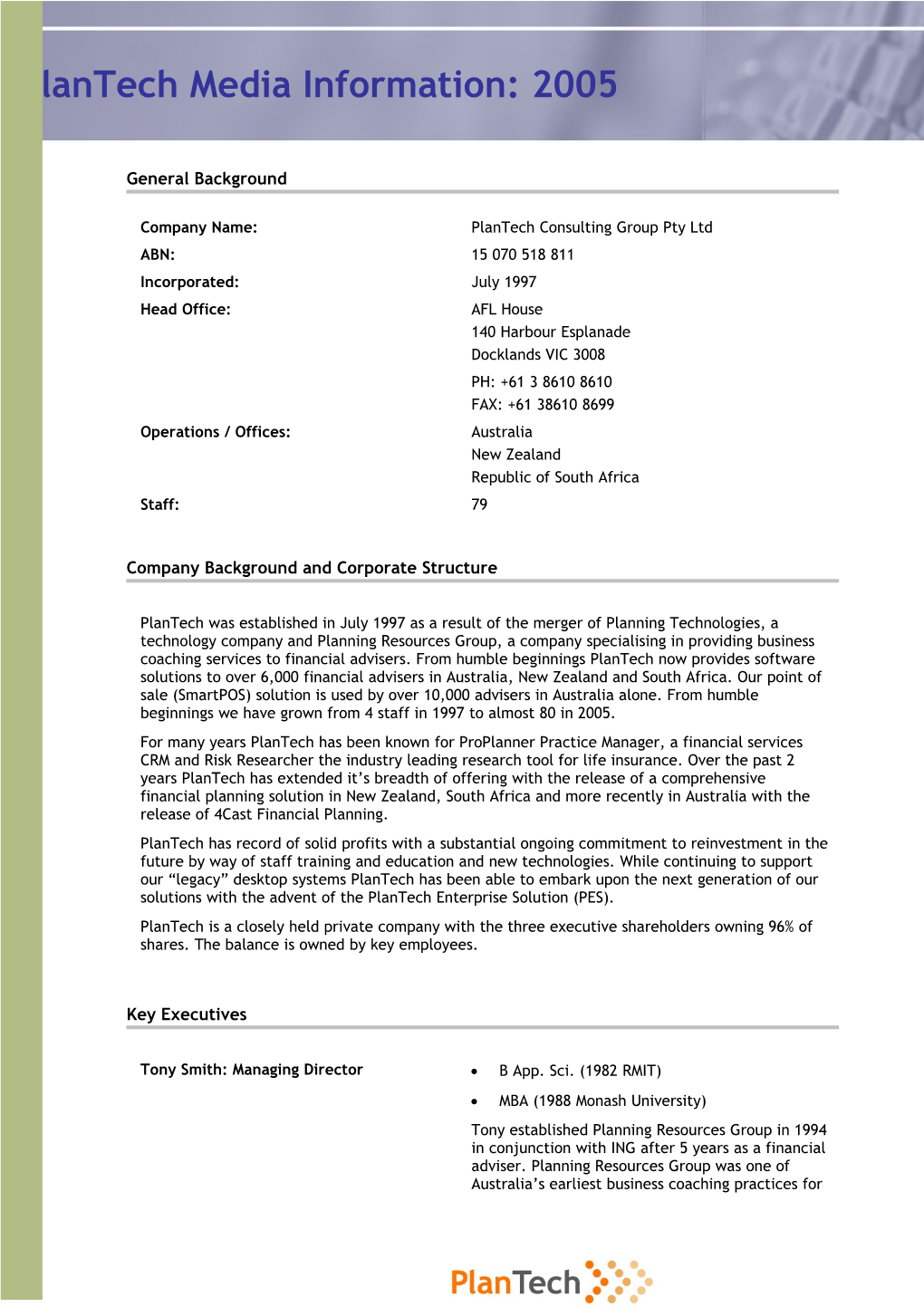 Company Background and Corporate Structure