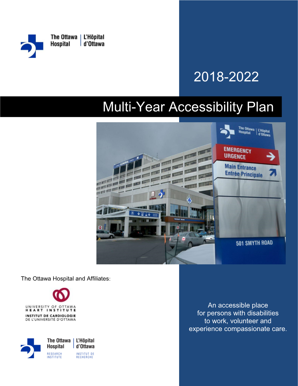 The Ottawa Hospital Multi-Year Accessibility Plan 2018-2022