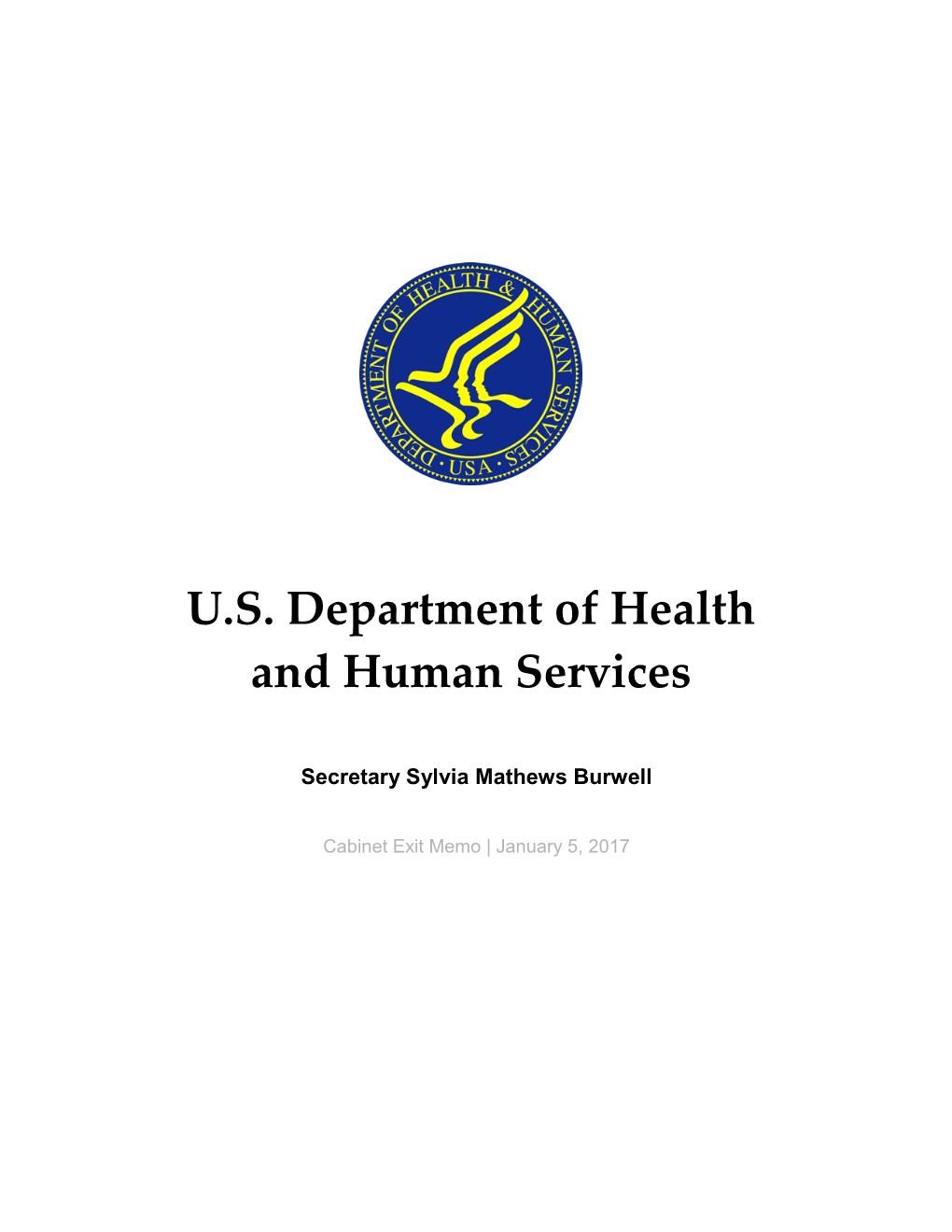 U.S. Department of Health and Human Services