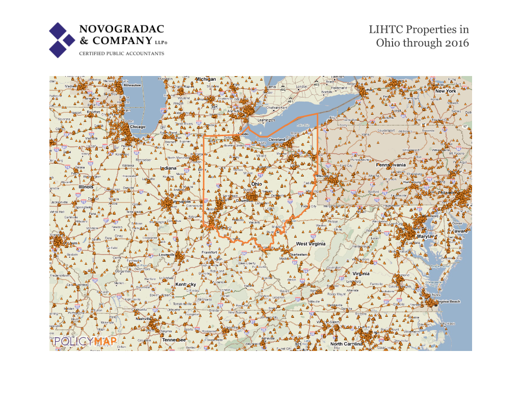 Ohio LIHTC Properties Data Through 2016
