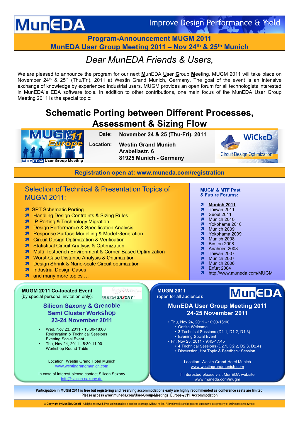 Dear Muneda Friends & Users, Schematic Porting Between