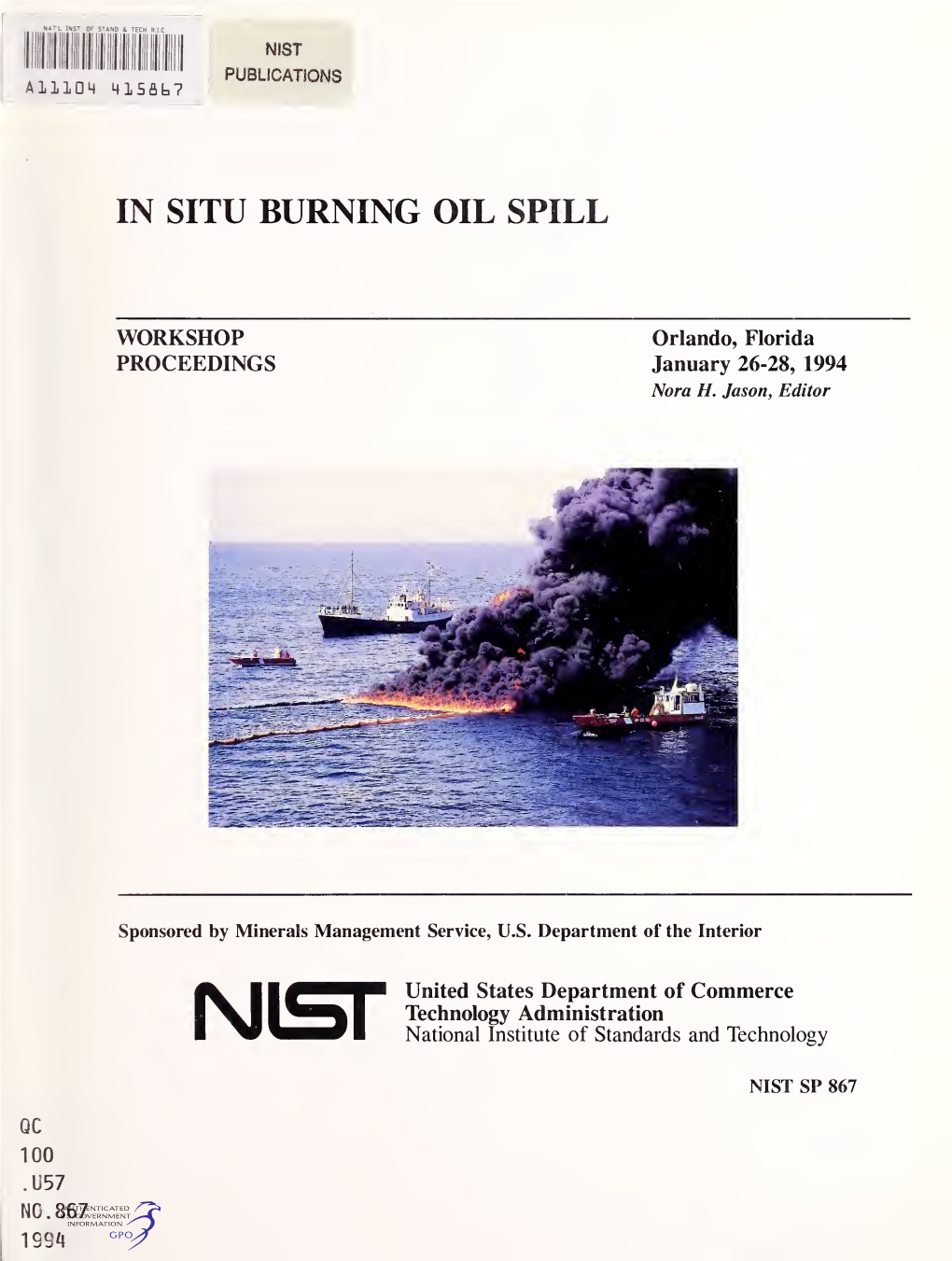 In Situ Burning Oil Spill