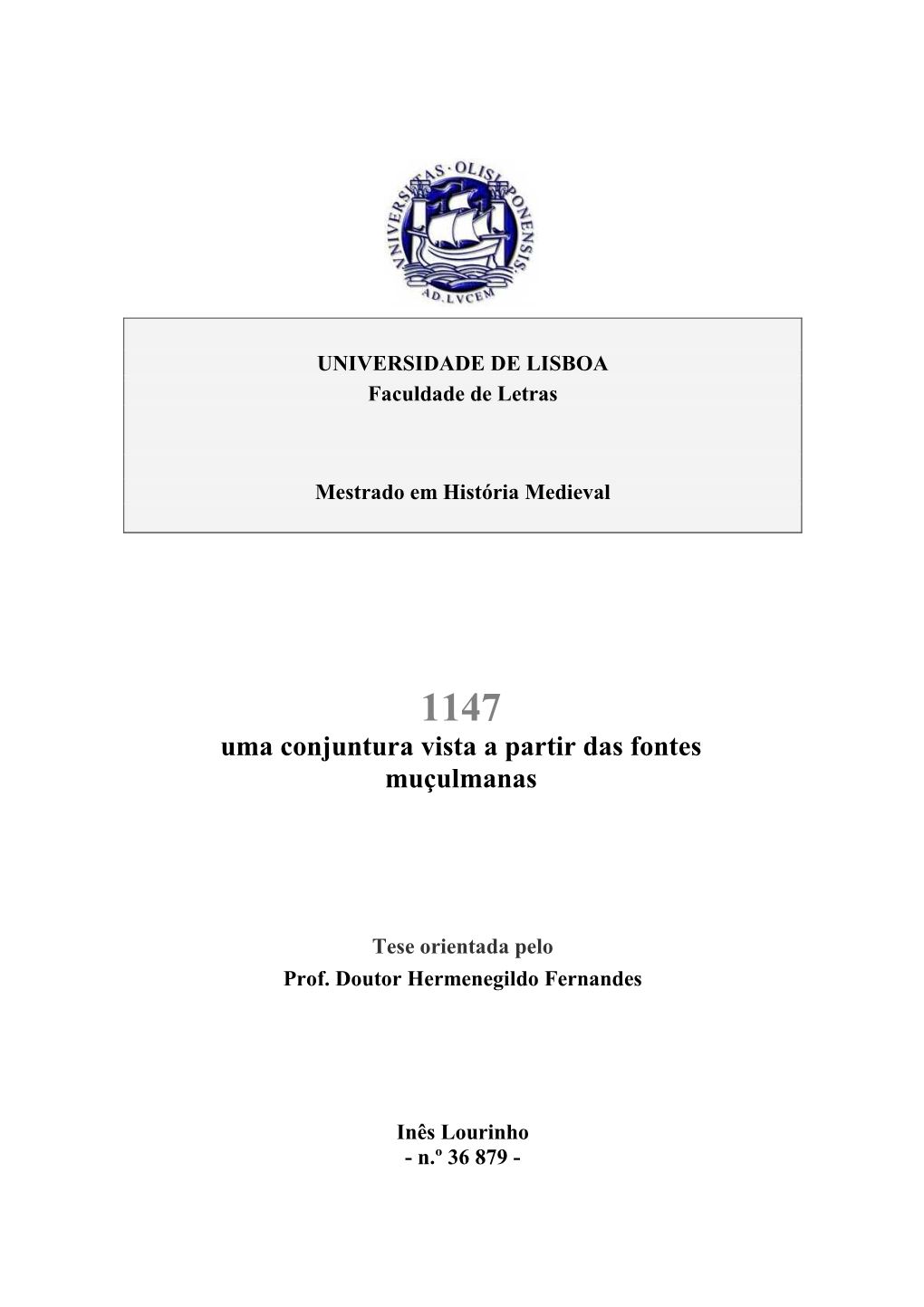 Uma Conjuntura Vista a Partir Das Fontes Muçulmanas