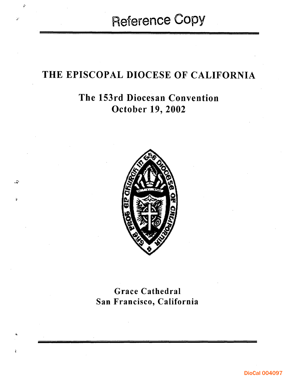 Journal of the 153Rd Diocesan Convention