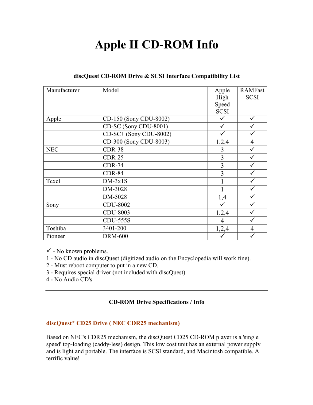 Apple II CD-ROM Info