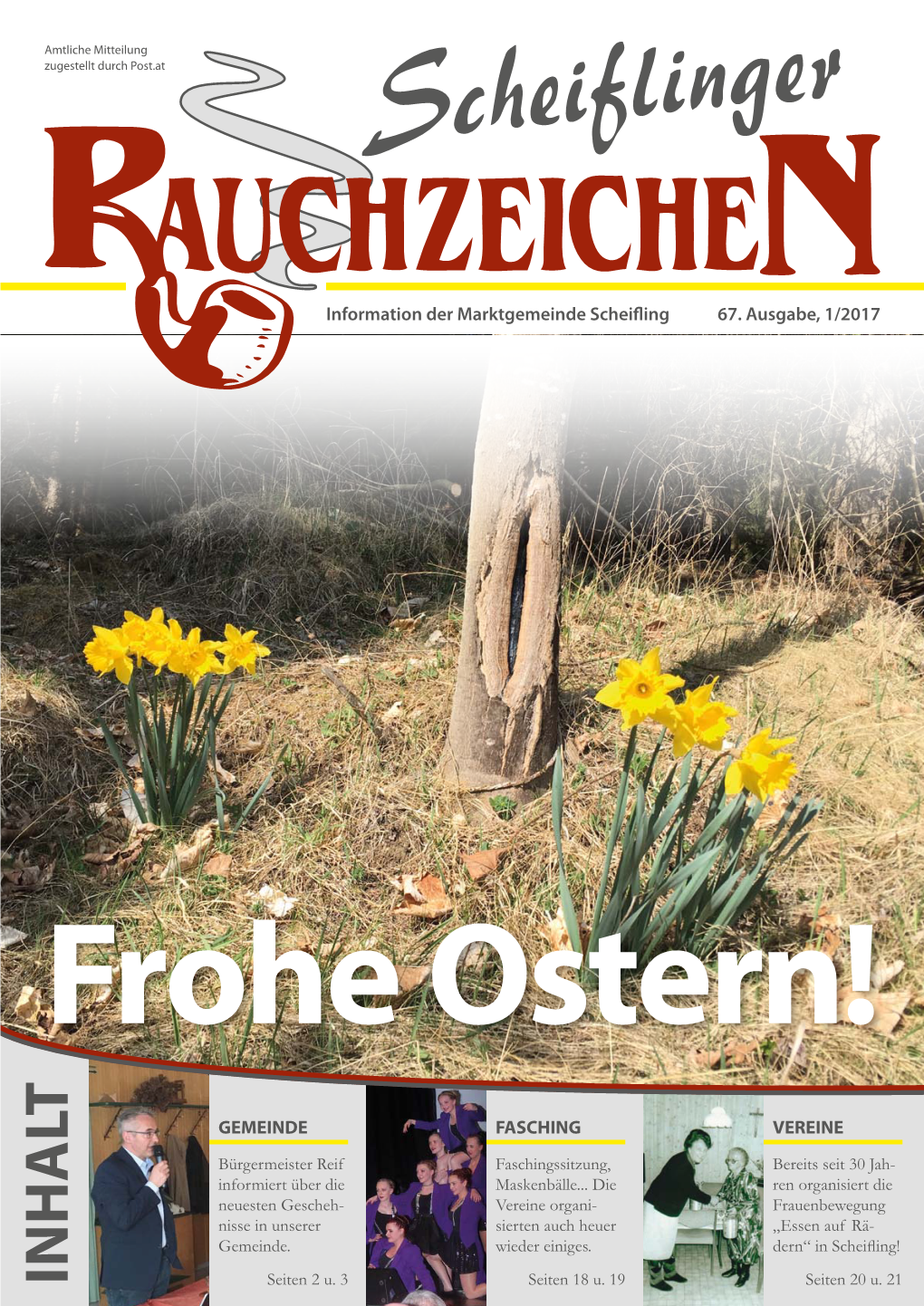 INHALT Frohe Ostern! Zugestellt Durch Post.At Amtliche Mitteilung Gemeinde