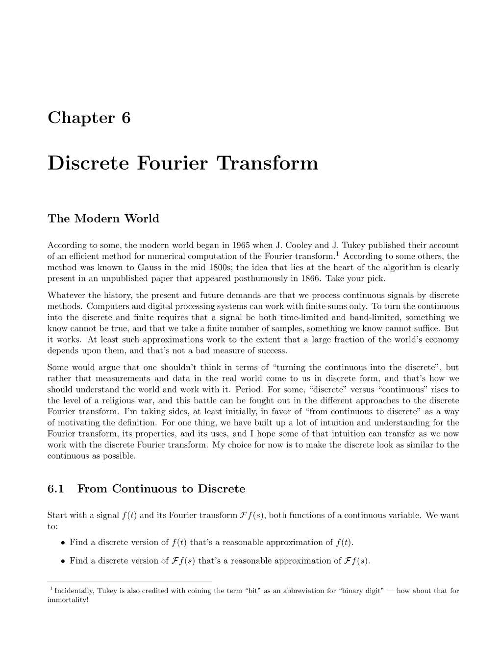 Discrete Fourier Transform