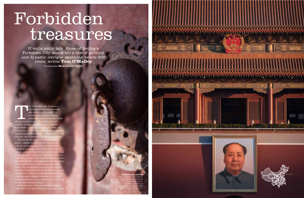If Walls Could Talk, Those of Beijing's Forbidden City Would Tell a Tale of Political and Dynastic Intrigue Spanning Nearly