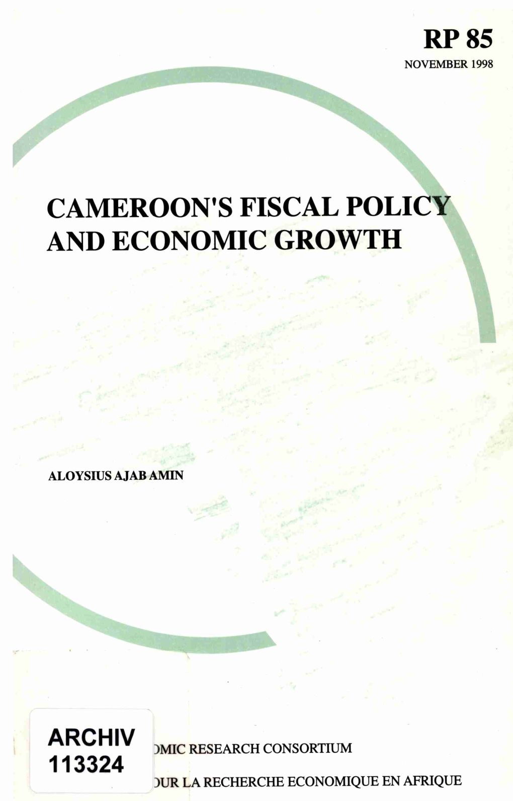 Cameroon's Fiscal Policy and Economic Growth