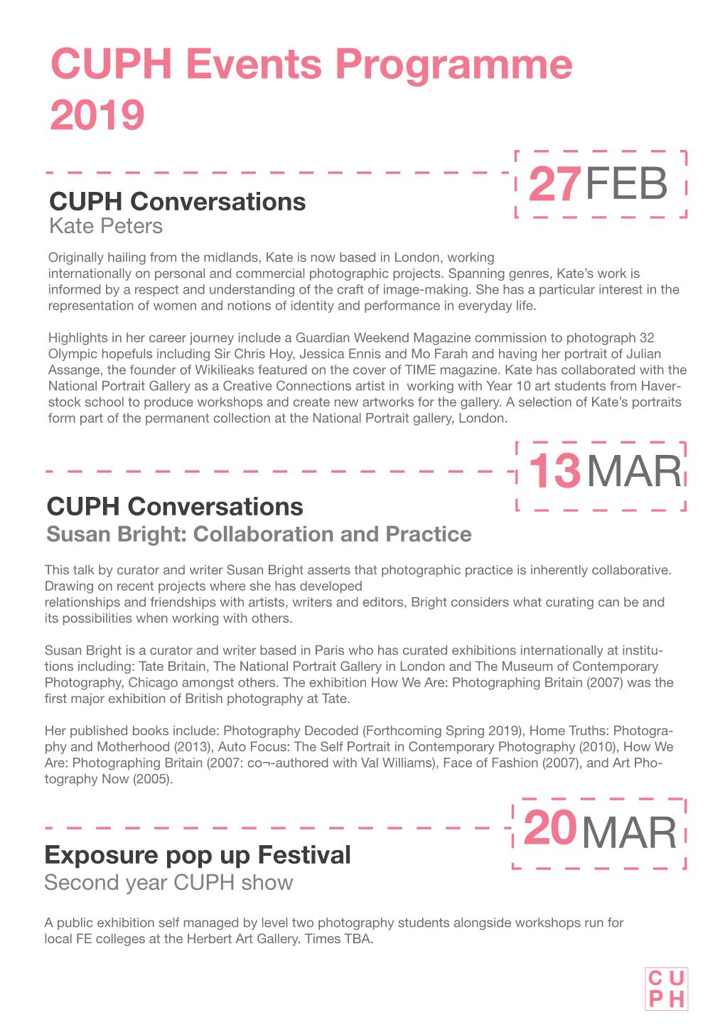 CUPH Programme Design