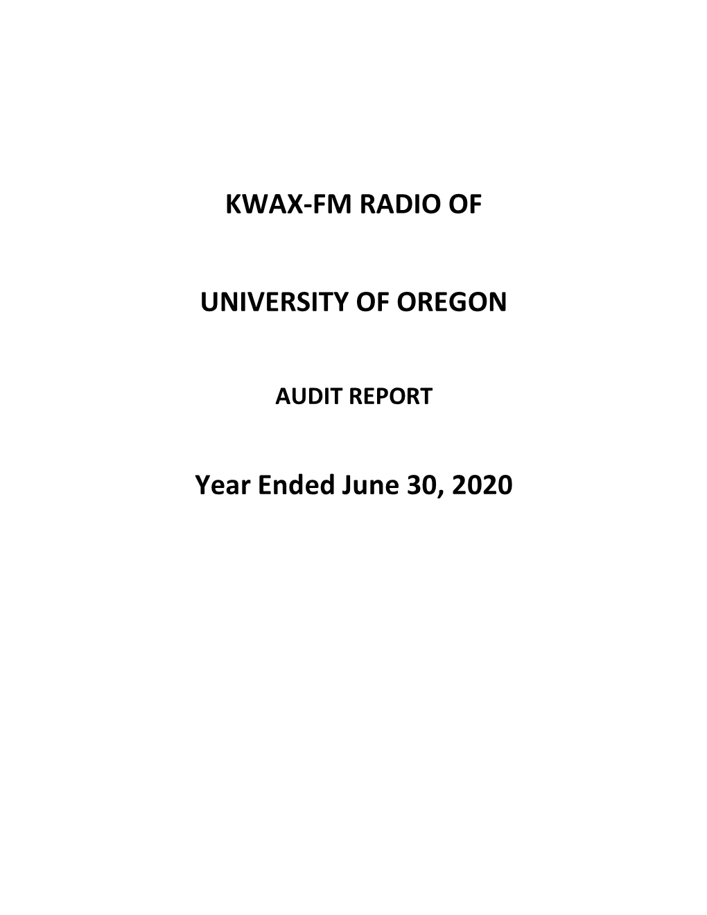 Year Ended June 30, 2020