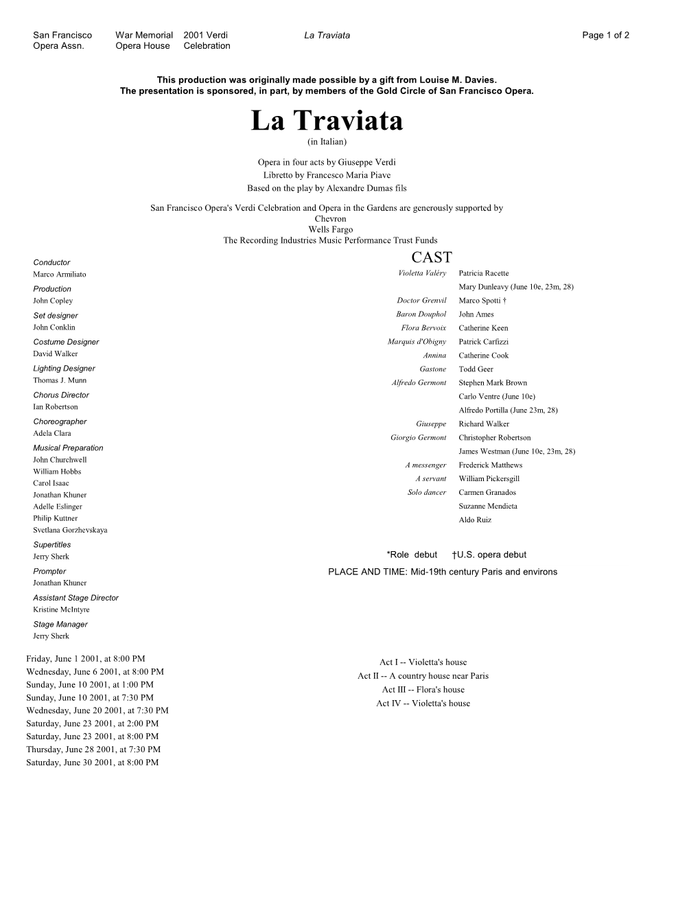 La Traviata Page 1 of 2 Opera Assn