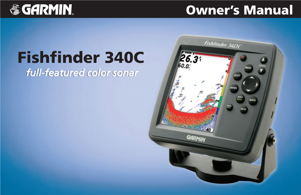 Fishfinder 340C Owner's Manual