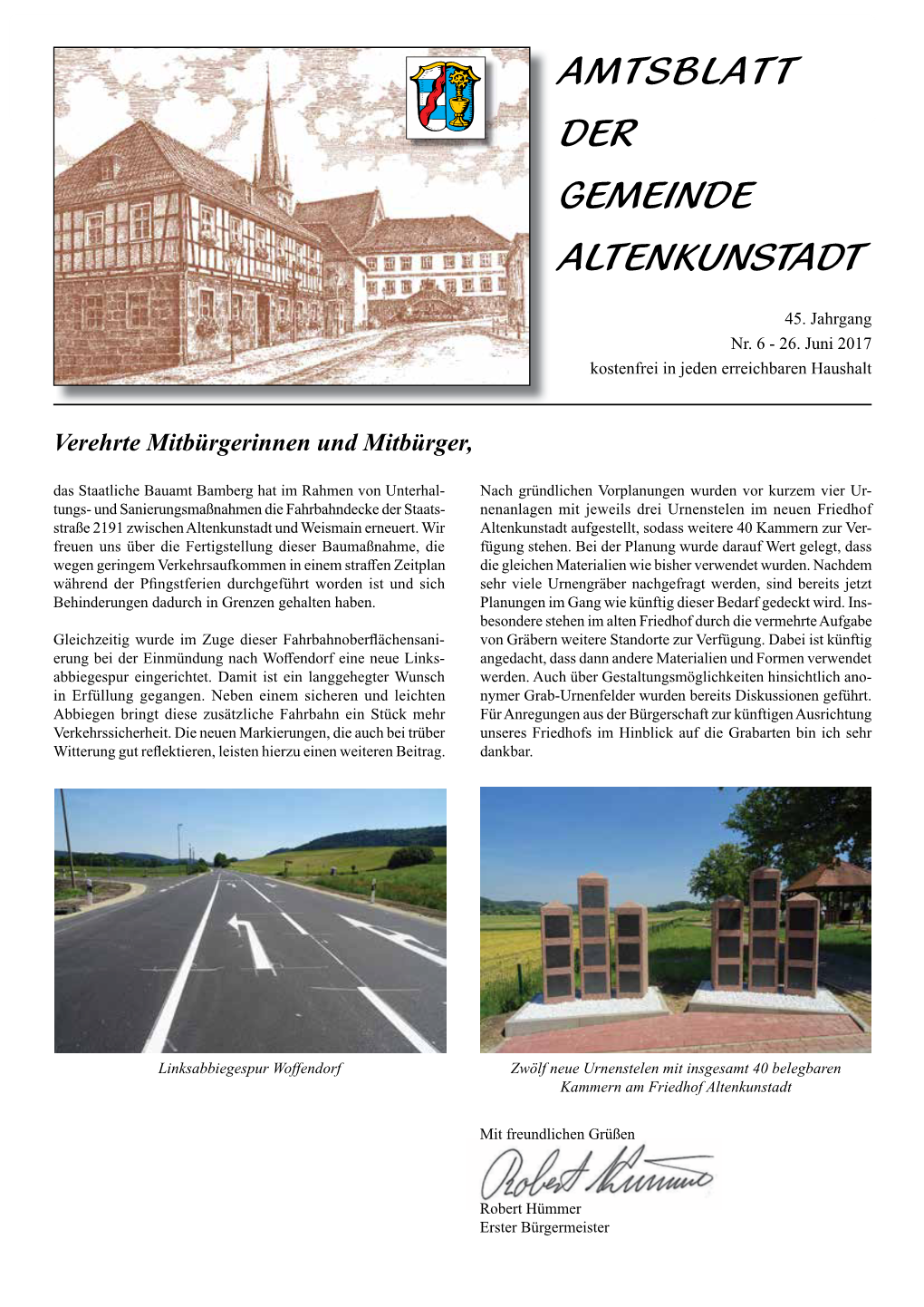 Juni 2017 AMTSBLATT 1 DER GEMEINDE ALTENKUNSTADT