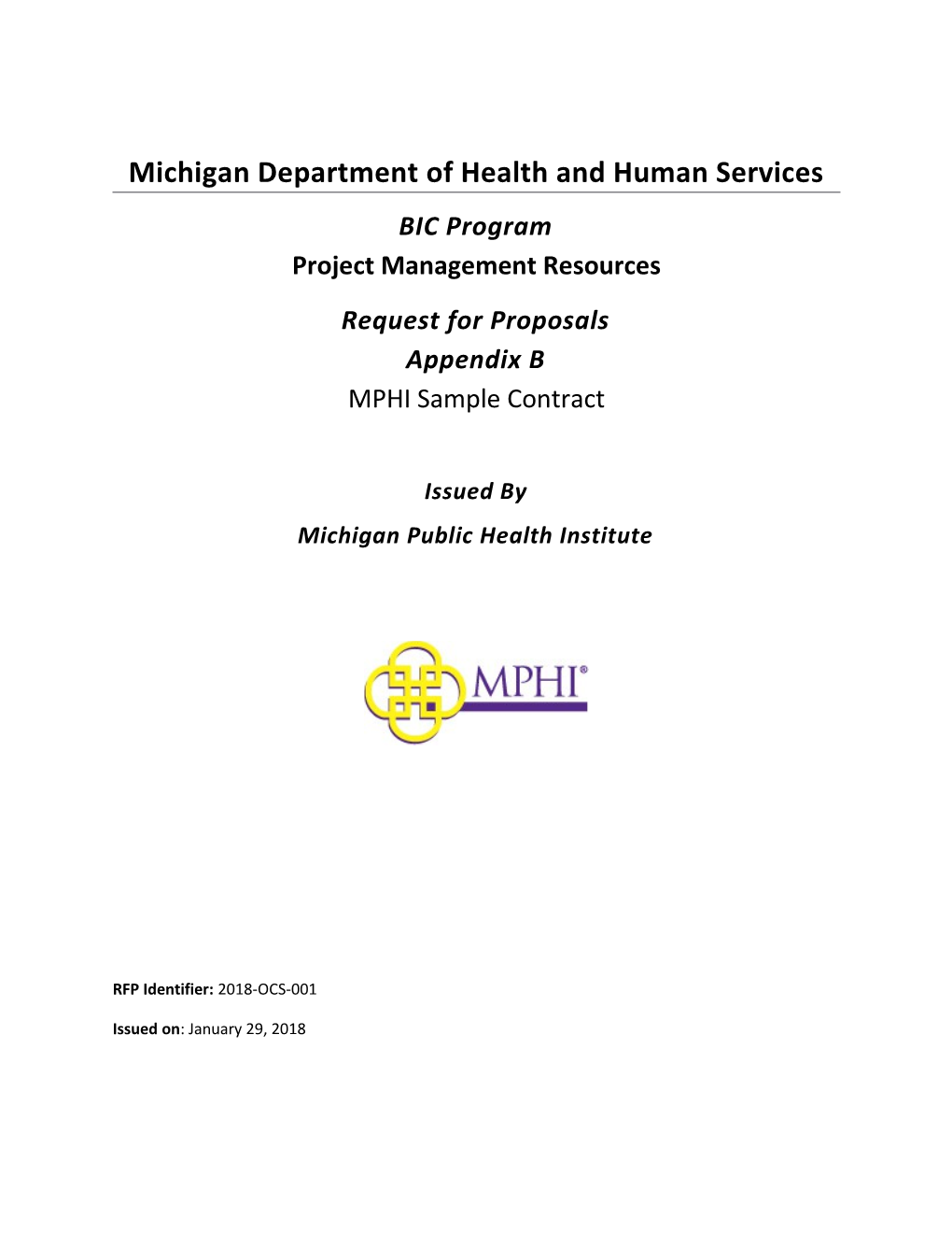 Michigan Department of Health and Human Services s1