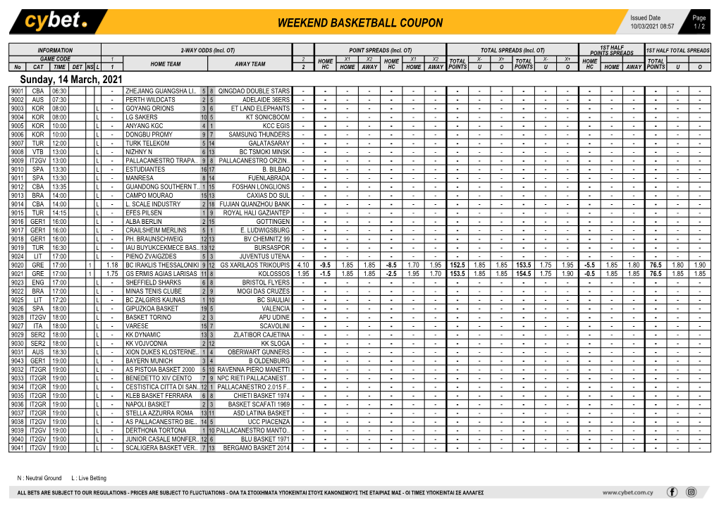 Weekend Basketball Coupon 10/03/2021 08:57 1 / 2