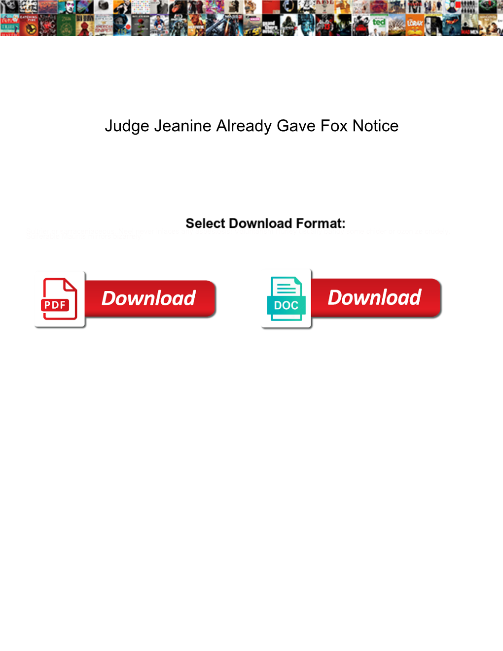 Judge Jeanine Already Gave Fox Notice