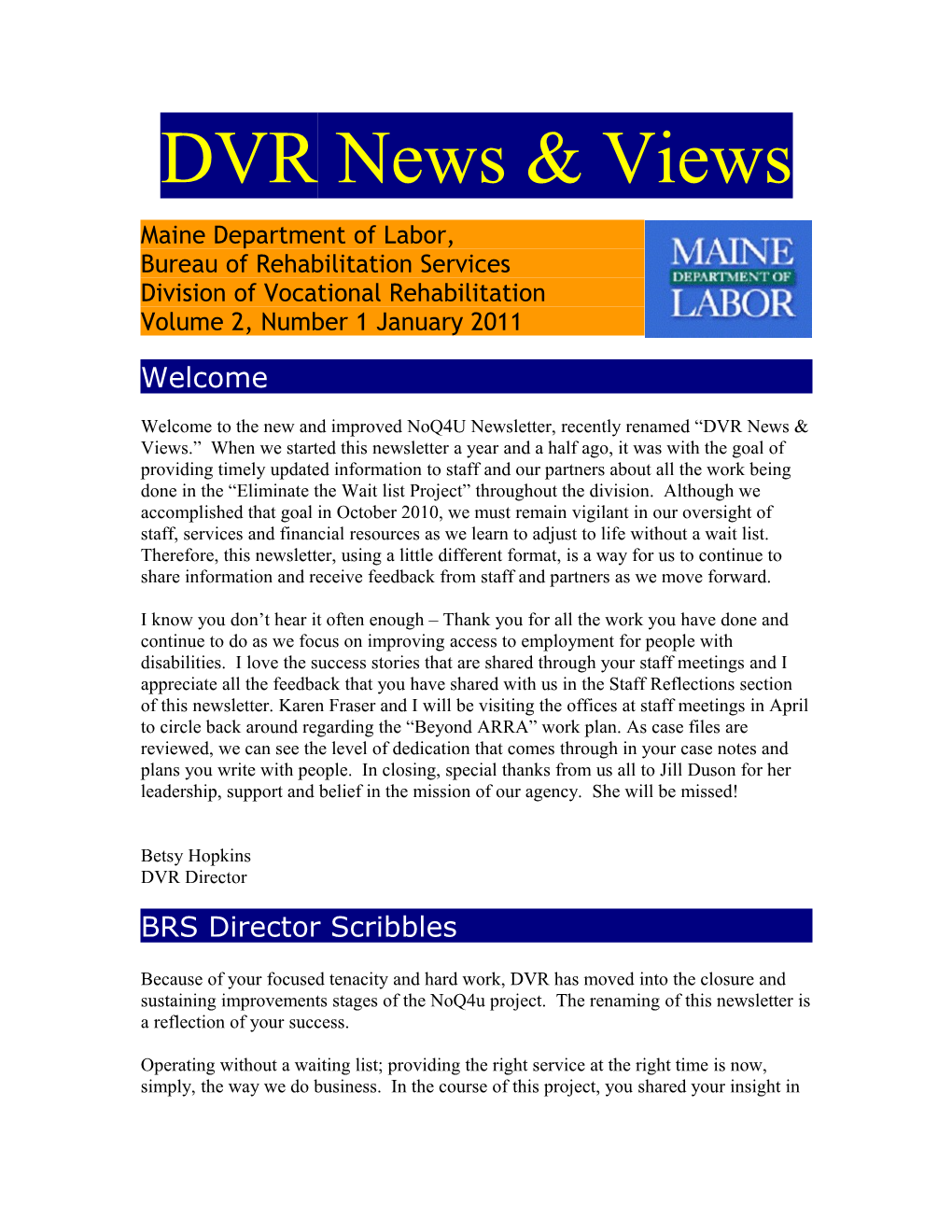 DVR News & Views