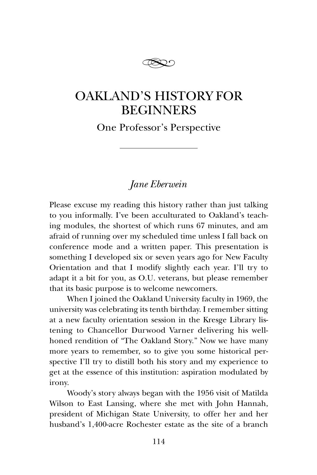 Oakland's History for Beginners