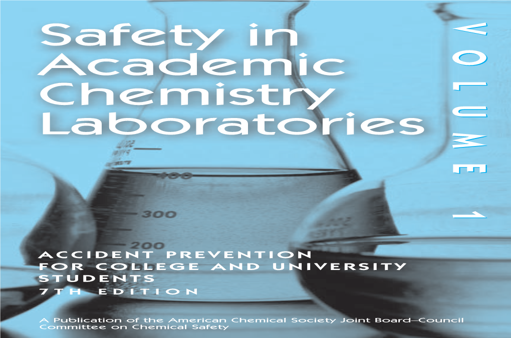 ACS Safety in Academic Chemistry Laboratories