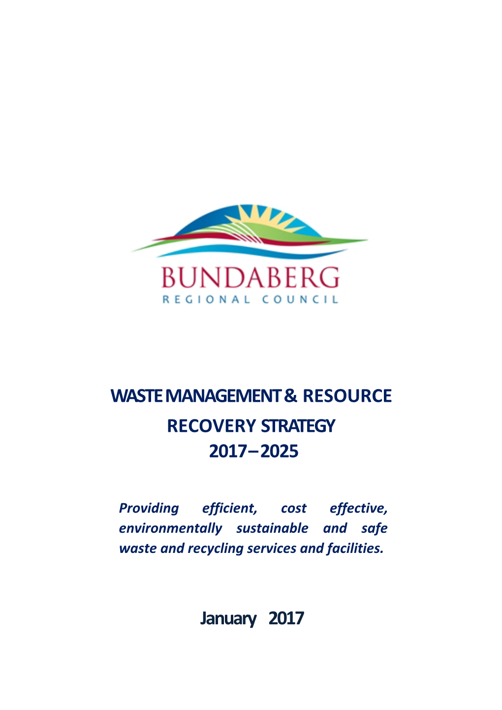 Waste Management & Resource Recovery Strategy 2017-2025