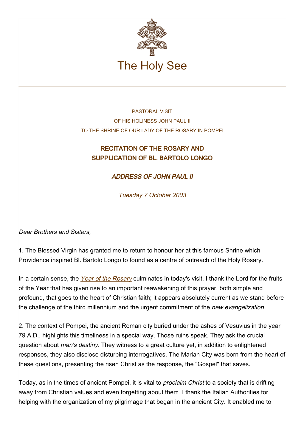 The Holy See