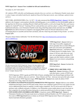 WWE Supercard – Season 4 Now Available for Ios and Android Devices
