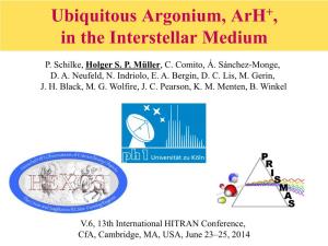 Ubiquitous Argonium, Arh+, in the Diffuse Interstellar Medium