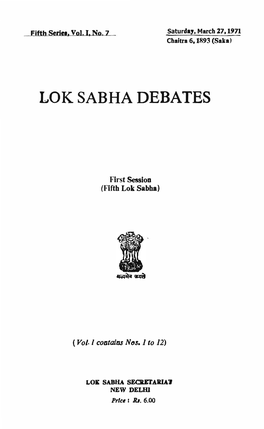 Lok Sabha Debates