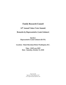 Family Research Council