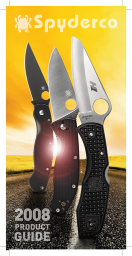 PRODUCT GUIDE Spyderco Contents