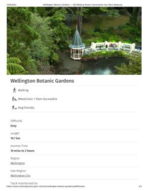 Wellington Botanic Gardens — NZ Walking Access Commission Ara Hīkoi Aotearoa
