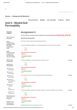 Unit 5 - Week4:Soil Permeability