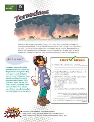 FEMA Tornadoes Fact Sheet