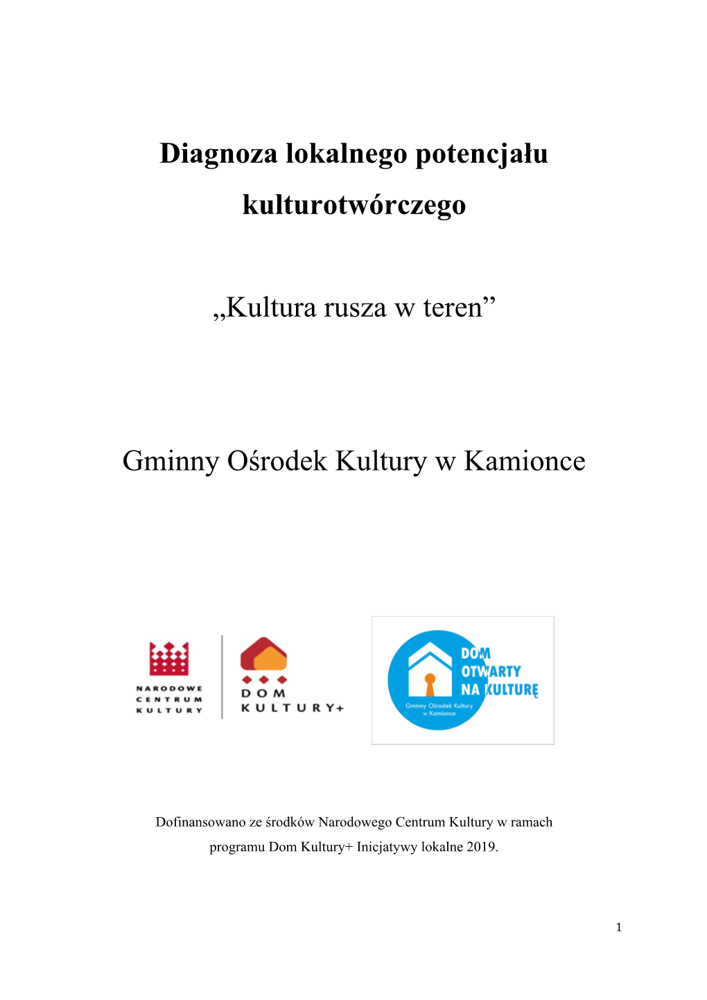 Gminny Ośrodek Kultury W Kamionce