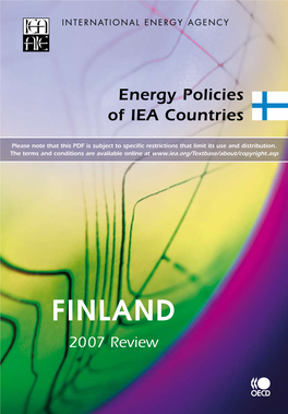 Finland 2007 Review INTERNATIONAL ENERGY AGENCY Energy Policies of IEA Countries