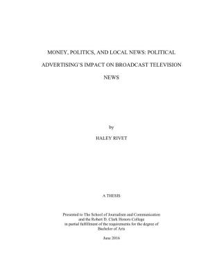 Political Advertising's Impact on Broadcast Television News