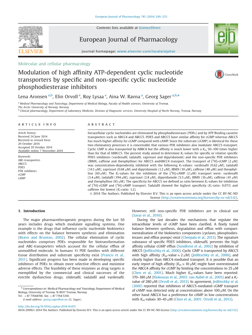 Modulation of High Affinity ATP-Dependent Cyclic Nucleotide