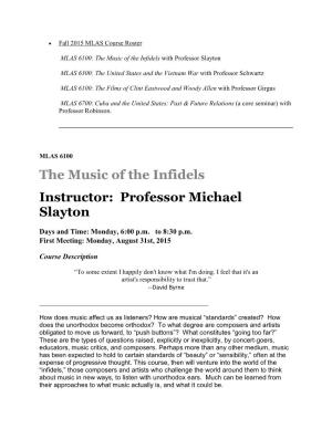 Professor Michael Slayton