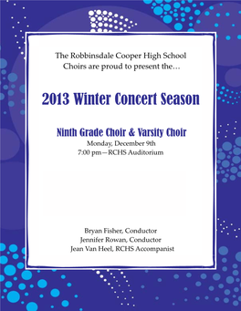 Winter Concert 2013