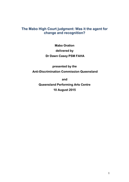 Download the Text of the 2015 Mabo Oration (PDF File, 660.2