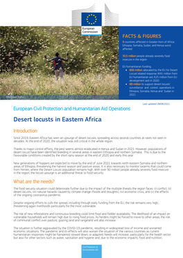Desert Locusts in Eastern Africa